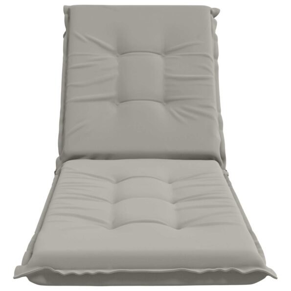 vidaXL Vankúš na ležadlo GEMERT 100% polyester Sivá 190 x 60 x 9 cm – Obrázok 4