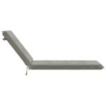 vidaXL Vankúš na ležadlo GEMERT 100% polyester Sivá 190 x 60 x 9 cm – Obrázok 5