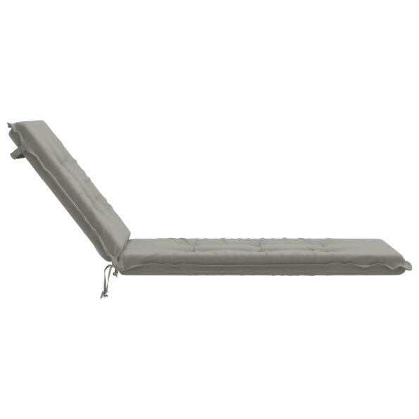 vidaXL Vankúš na ležadlo GEMERT 100% polyester Sivá 190 x 60 x 9 cm – Obrázok 5