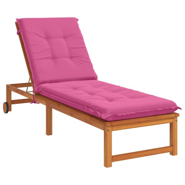 vidaXL Vankúš na ležadlo GEMERT 100% polyester Ružová 190 x 60 x 9 cm – Obrázok 3