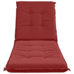 vidaXL Vankúš na ležadlo GEMERT 100% polyester Víno červené – Obrázok 4
