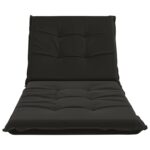 vidaXL Vankúš na ležadlo GEMERT 100% polyester Čierna 190 x 70 x 9 cm – Obrázok 4