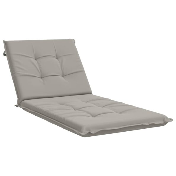 vidaXL Vankúš na ležadlo GEMERT 100% polyester Sivá 190 x 70 x 9 cm – Obrázok 2
