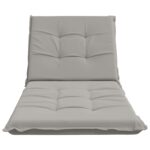 vidaXL Vankúš na ležadlo GEMERT 100% polyester Sivá 190 x 70 x 9 cm – Obrázok 4