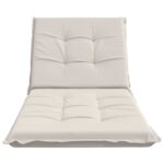 vidaXL Vankúš na ležadlo GEMERT 100% polyester Biela 190 x 80 x 9 cm – Obrázok 4