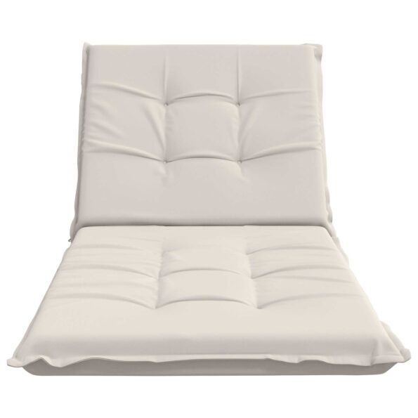 vidaXL Vankúš na ležadlo GEMERT 100% polyester Biela 190 x 80 x 9 cm – Obrázok 4