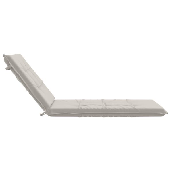 vidaXL Vankúš na ležadlo GEMERT 100% polyester Biela 190 x 80 x 9 cm – Obrázok 5