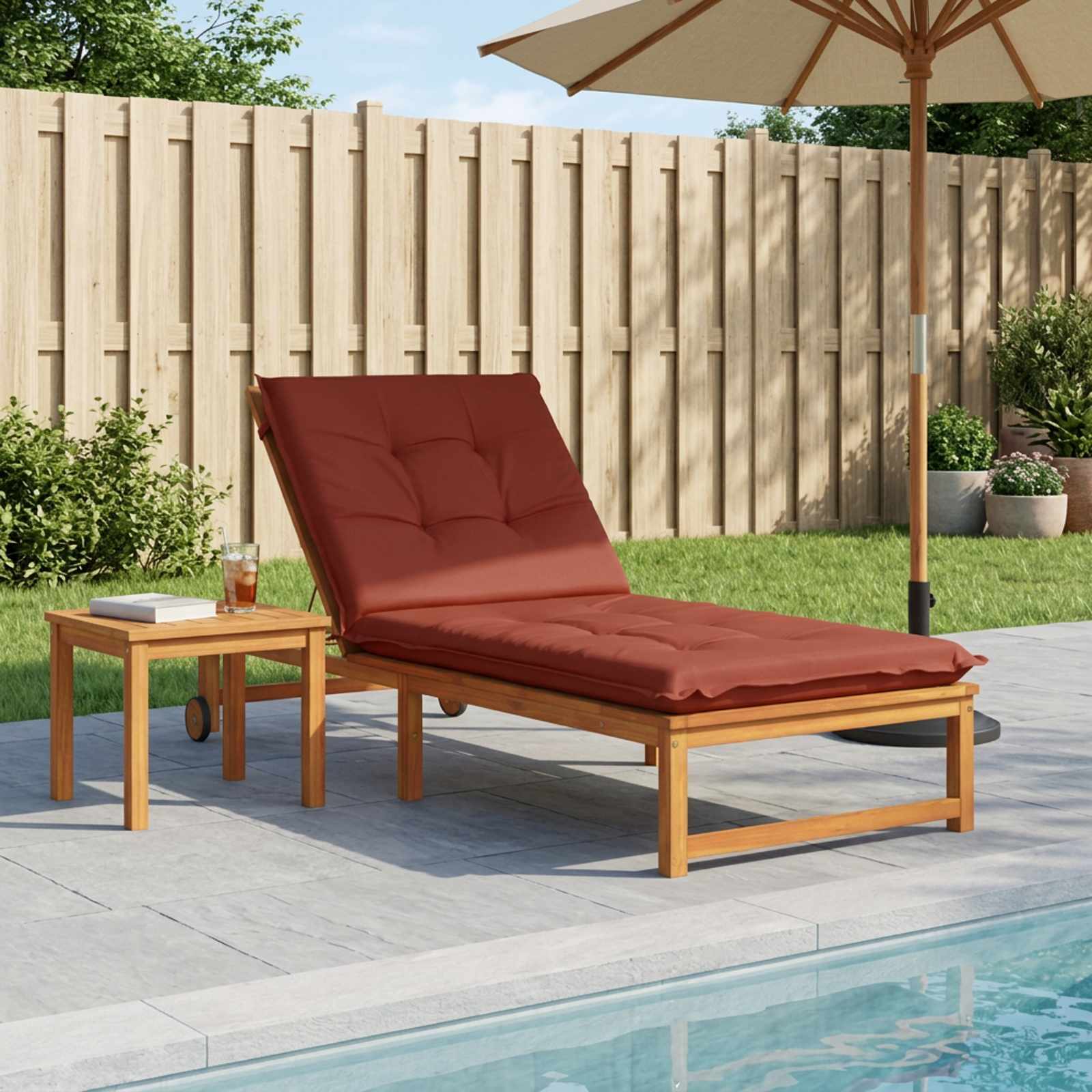 947435_1.jpg vidaXL Vankúš na ležadlo GEMERT 100% polyester Červená 190 x 80 x 9 cm – Obrázok 1