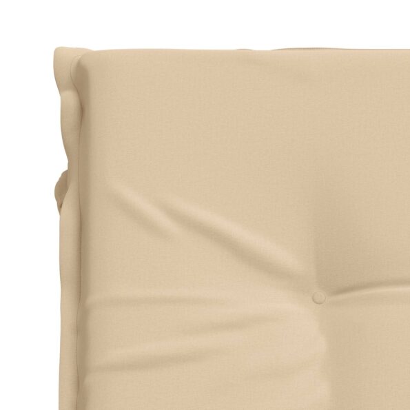 vidaXL Vankúš na ležadlo GEMERT 100% polyester Krémová 190 x 80 x 9 cm – Obrázok 6