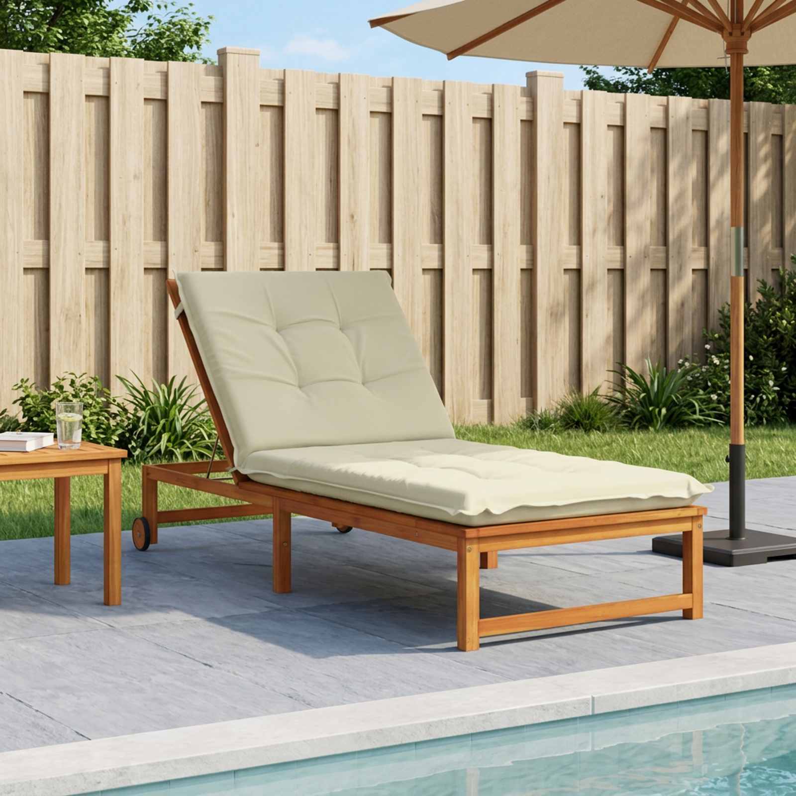 947444_1.jpg vidaXL Vankúš na ležadlo GEMERT 100% polyester Krémová 190 x 80 x 9 cm – Obrázok 1