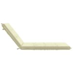 vidaXL Vankúš na ležadlo GEMERT 100% polyester Krémová 190 x 80 x 9 cm – Obrázok 5