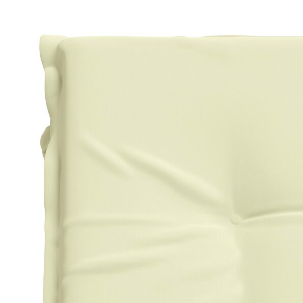 vidaXL Vankúš na ležadlo GEMERT 100% polyester Krémová 190 x 80 x 9 cm – Obrázok 6