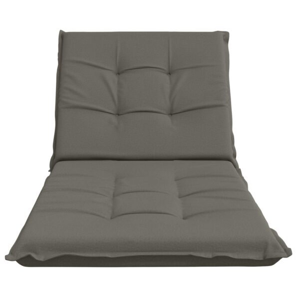 vidaXL Vankúš na ležadlo GEMERT 100% polyester Sivá 190 x 90 x 9 cm – Obrázok 4