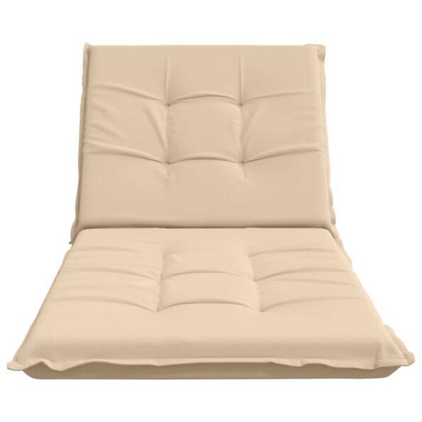 vidaXL Vankúš na ležadlo GEMERT 100% polyester Krémová 190 x 90 x 9 cm – Obrázok 4