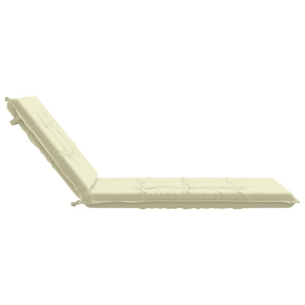 vidaXL Vankúš na ležadlo GEMERT 100% polyester Krémová 190 x 90 x 9 cm – Obrázok 5