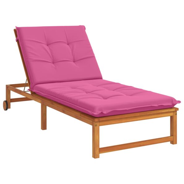 vidaXL Vankúš na ležadlo GEMERT 100% polyester Ružová 190 x 90 x 9 cm – Obrázok 3