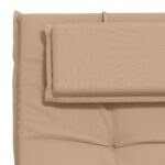 vidaXL Vankúš na ležadlo GEMERT 100% polyester Piesková – Obrázok 6