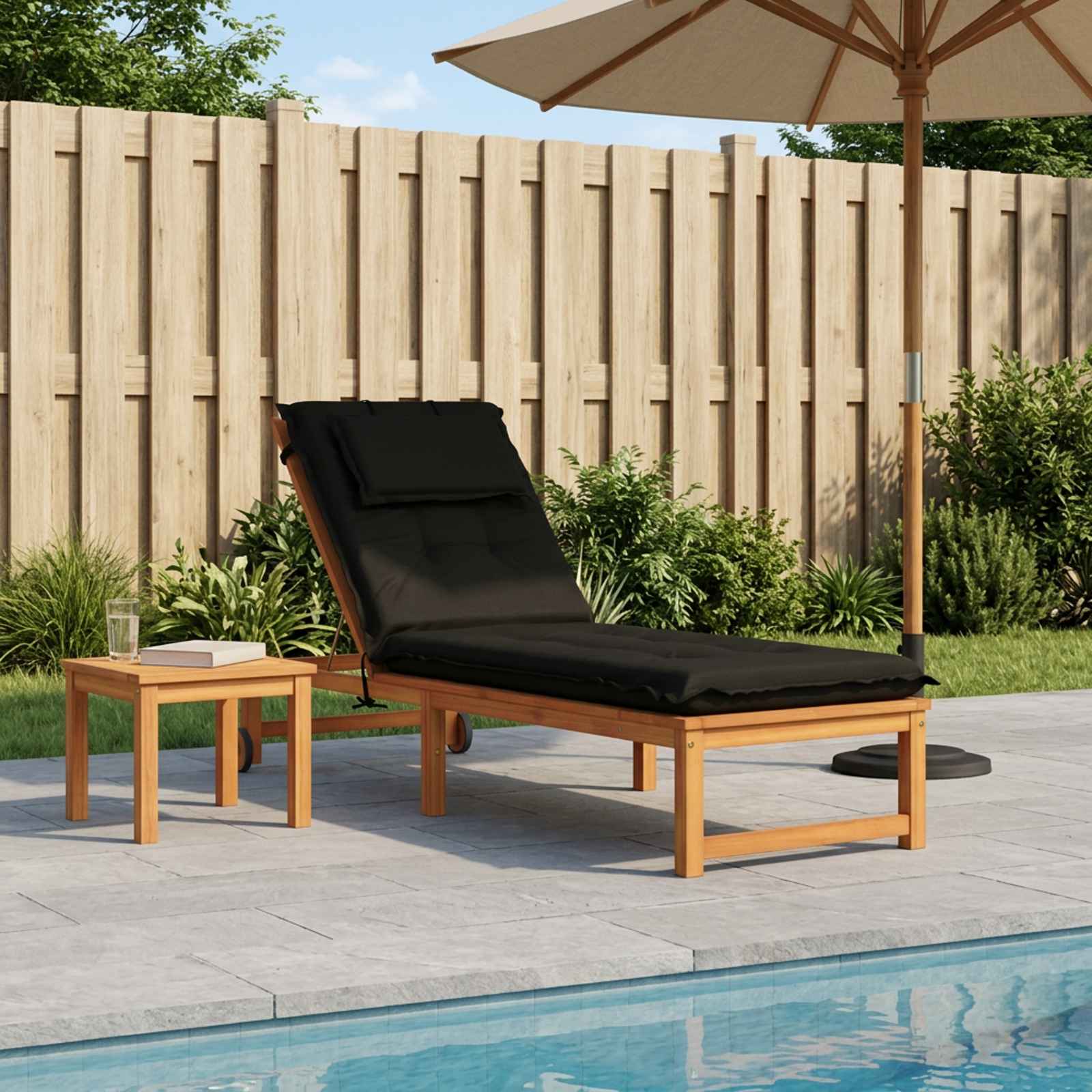 947521_1.jpg vidaXL Vankúš na ležadlo GEMERT 100% polyester Čierna 190 x 60 x 9 cm – Obrázok 1
