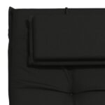 vidaXL Vankúš na ležadlo GEMERT 100% polyester Čierna 190 x 60 x 9 cm – Obrázok 6