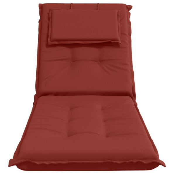vidaXL Vankúš na ležadlo GEMERT 100% polyester Červená 190 x 60 x 9 cm – Obrázok 4