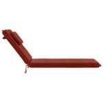vidaXL Vankúš na ležadlo GEMERT 100% polyester Červená 190 x 60 x 9 cm – Obrázok 5