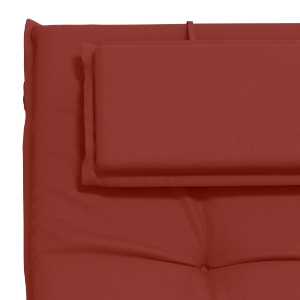 vidaXL Vankúš na ležadlo GEMERT 100% polyester Červená 190 x 60 x 9 cm – Obrázok 6