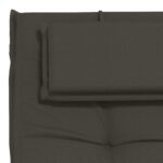 vidaXL Vankúš na ležadlo GEMERT 100% polyester Antracitová – Obrázok 6