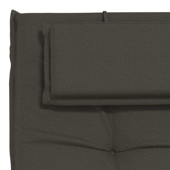vidaXL Vankúš na ležadlo GEMERT 100% polyester Antracitová – Obrázok 6