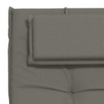 vidaXL Vankúš na ležadlo GEMERT 100% polyester Sivá 190 x 60 x 9 cm – Obrázok 6