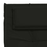 vidaXL Vankúš na ležadlo GEMERT 100% polyester Čierna 190 x 60 x 9 cm – Obrázok 6