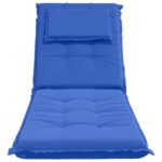 vidaXL Vankúš na ležadlo GEMERT 100% polyester Královská modrá – Obrázok 4