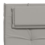 vidaXL Vankúš na ležadlo GEMERT 100% polyester Sivá 190 x 60 x 9 cm – Obrázok 6