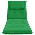 vidaXL Vankúš na ležadlo GEMERT 100% polyester Zelená 190 x 60 x 9 cm – Obrázok 4