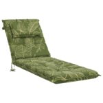 vidaXL Vankúš na ležadlo GEMERT 100% polyester Design s listami – Obrázok 2