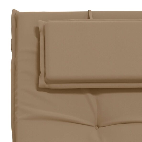 vidaXL Vankúš na ležadlo GEMERT 100% polyester Sivohnedá – Obrázok 6