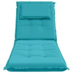 vidaXL Vankúš na ležadlo GEMERT 100% polyester Tyrkysová – Obrázok 4