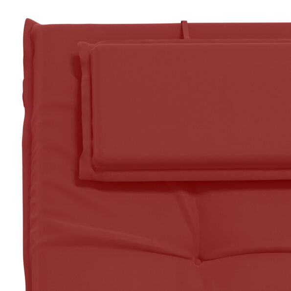vidaXL Vankúš na ležadlo GEMERT 100% polyester Víno červené – Obrázok 6