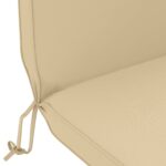 vidaXL Vankúš na slnečné ležadlo 100% polyester Béžová 55 x 124 x 5 cm – Obrázok 6