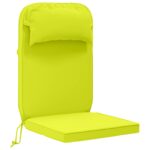 vidaXL Vankúš na slnečné ležadlo 100% polyester Žiarivá zelená – Obrázok 2