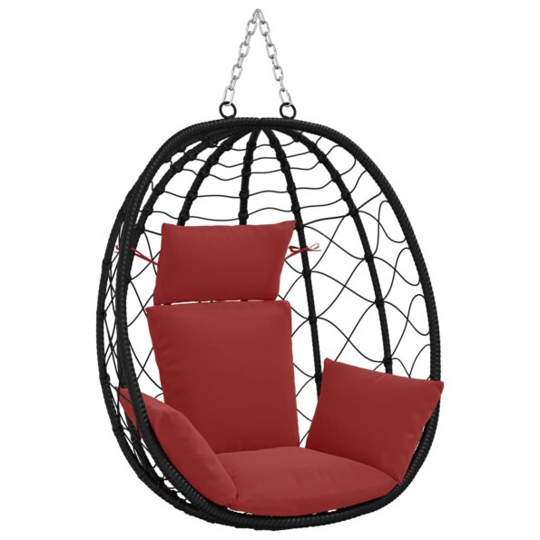 vidaXL Adirondack vankúš PUTTEN 100% polyester Víno červené – Obrázok 3