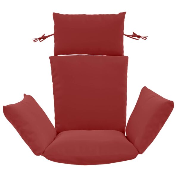 vidaXL Adirondack vankúš PUTTEN 100% polyester Víno červené – Obrázok 4