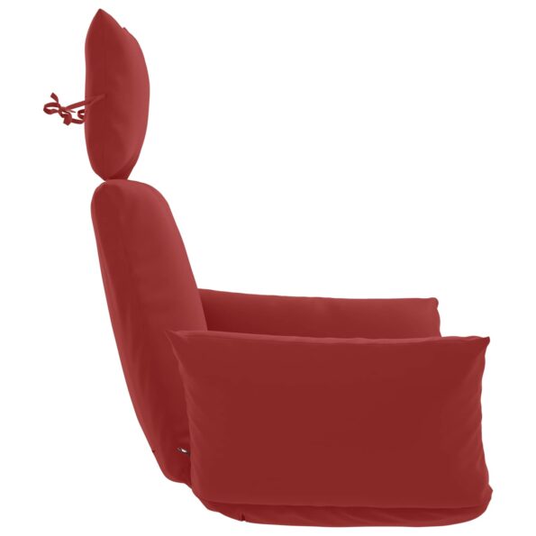 vidaXL Adirondack vankúš PUTTEN 100% polyester Víno červené – Obrázok 5