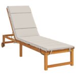 vidaXL Vankúš na ležadlo GEMERT 100% polyester Biela 200 x 55 x 3 cm – Obrázok 3