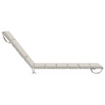 vidaXL Vankúš na ležadlo GEMERT 100% polyester Biela 200 x 55 x 3 cm – Obrázok 5