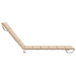 vidaXL Vankúš na ležadlo GEMERT 100% polyester Krémová 200 x 55 x 3 cm – Obrázok 5