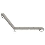 vidaXL Vankúš na ležadlo GEMERT 100% polyester Sivá 200 x 55 x 3 cm – Obrázok 5