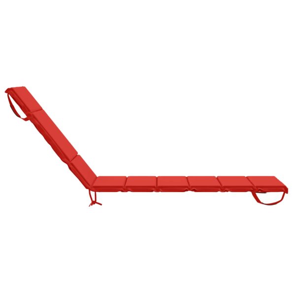 vidaXL Vankúš na ležadlo GEMERT 100% polyester Červená 200 x 55 x 3 cm – Obrázok 5