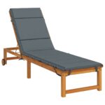vidaXL Vankúš na ležadlo GEMERT 100% polyester Modrá 200 x 60 x 3 cm – Obrázok 3