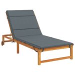 vidaXL Vankúš na ležadlo GEMERT 100% polyester Modrá 200 x 70 x 3 cm – Obrázok 3