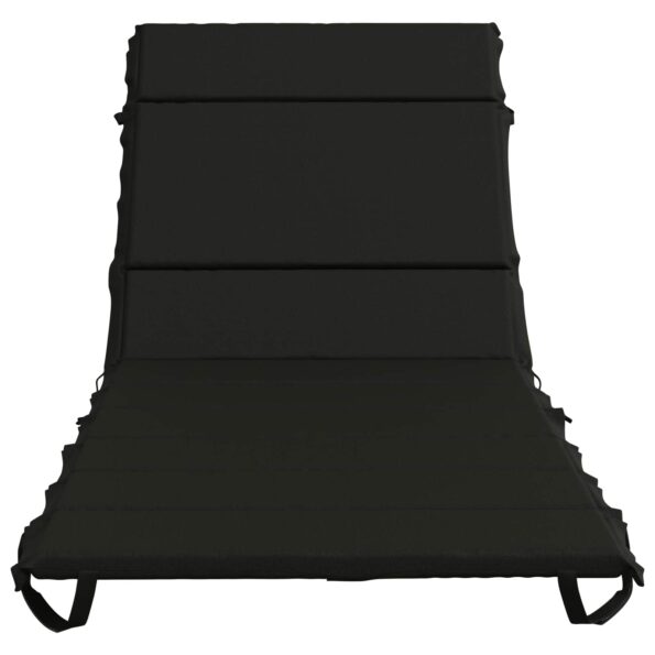 vidaXL Vankúš na ležadlo GEMERT 100% polyester Čierna 200 x 70 x 3 cm – Obrázok 4